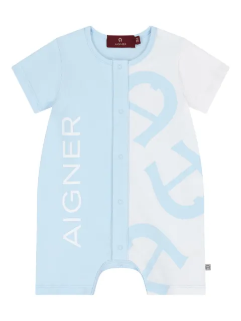 Aigner Kids logo-print romper