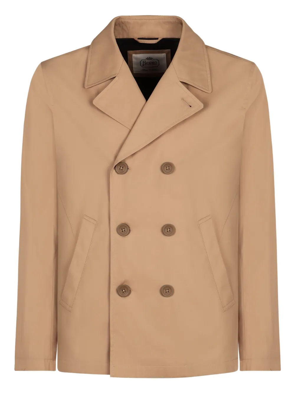 Herno double-breasted peacoat | Neutrals | Image 1