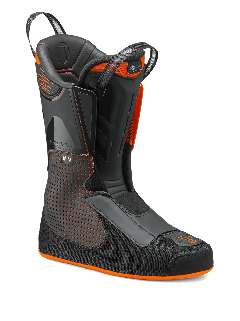 Tecnica Skischoenen met logoprint Blauw