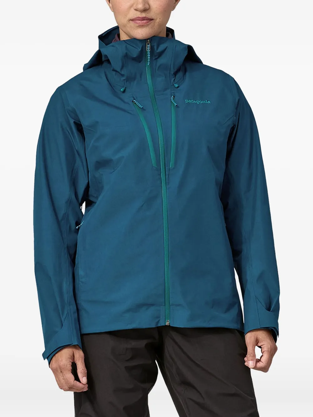 Patagonia Jack met geborduurd logo Blauw