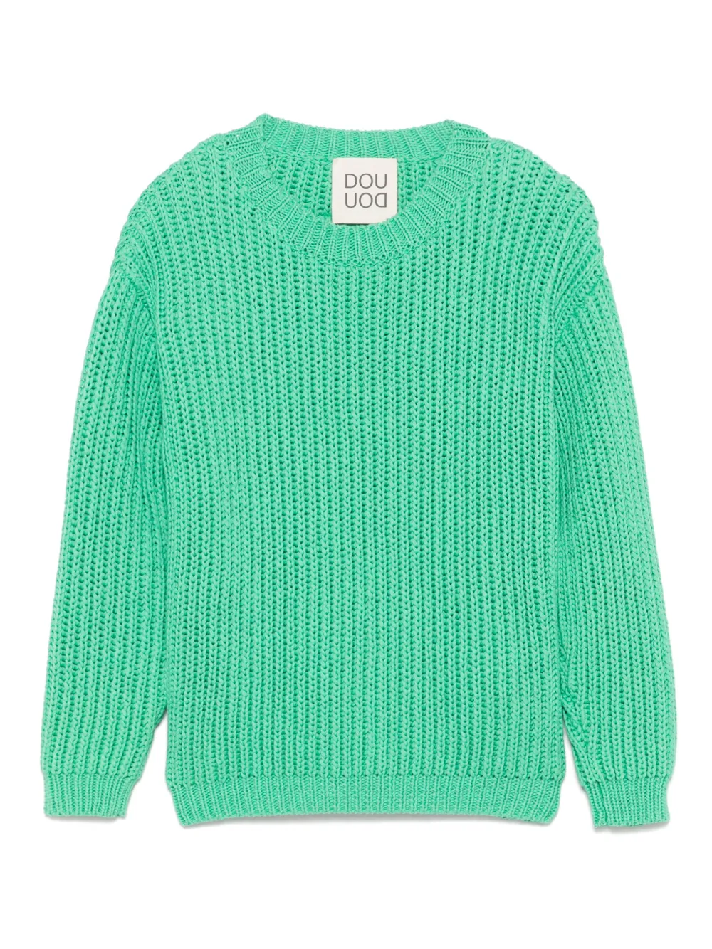 Douuod Kids logo-patch sweater - グリーン Douuod Kids logo-patch sweater - グリーン