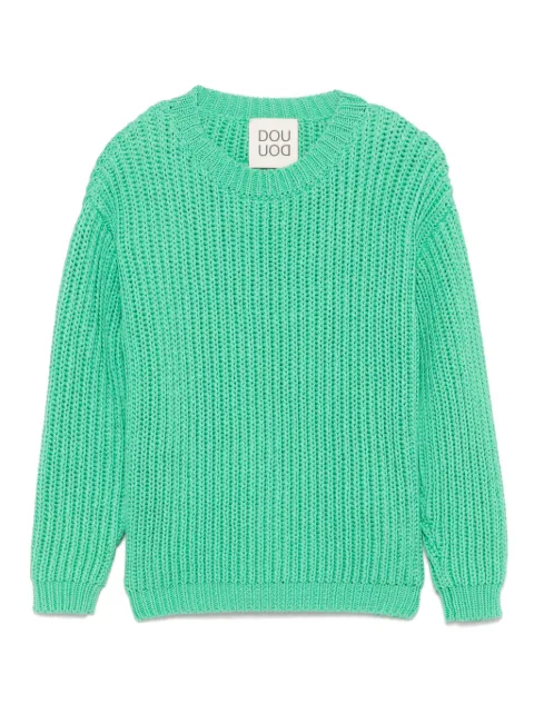 Douuod Kids logo-patch sweater
