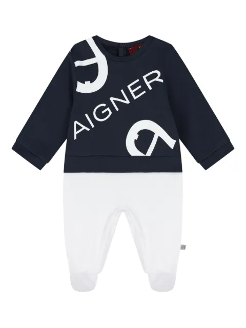 Aigner Kids logo-print babygrow