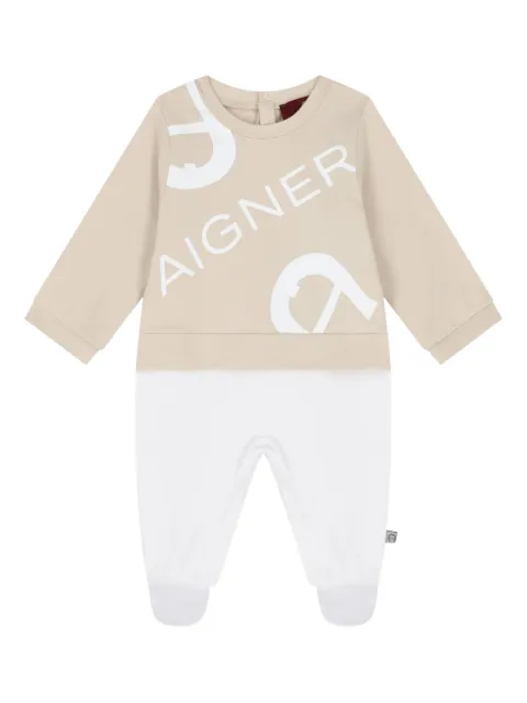Aigner Kids logo-print babygrow