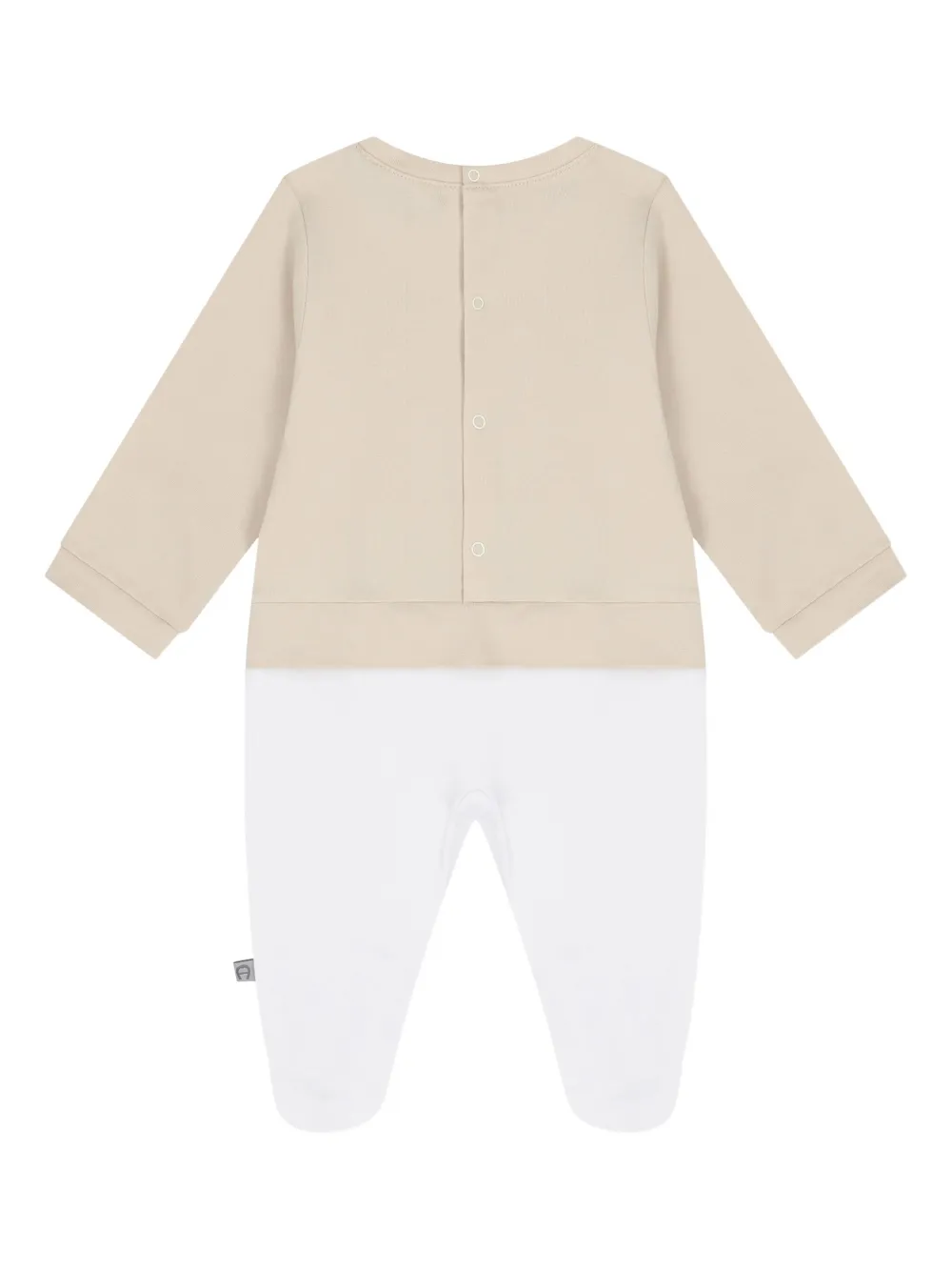 Aigner Kids Playsuit met logoprint - Beige