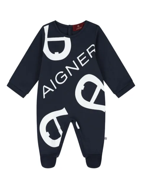 Aigner Kids logo-print babygrow
