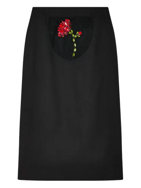 Simone Rocha Peekaboo Flower pencil skirt