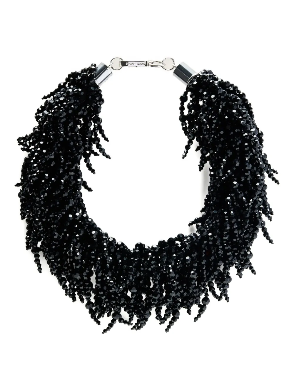 Simone Rocha Cascading crystal-tassel necklace | Black | Image 1