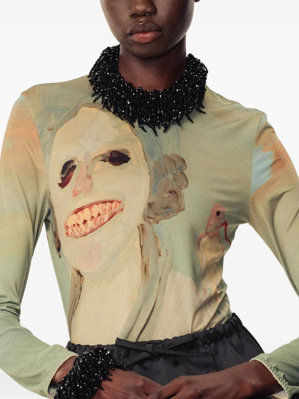 Simone Rocha Cascading crystal-tassel necklace | Image 2