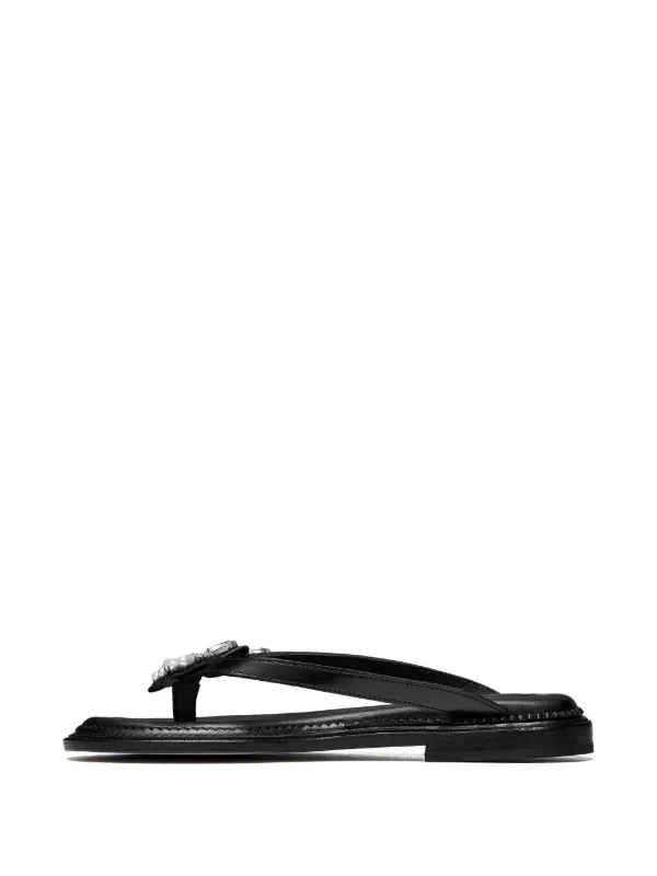 Simone Rocha crystal-embellished Slides | Black | FARFETCH