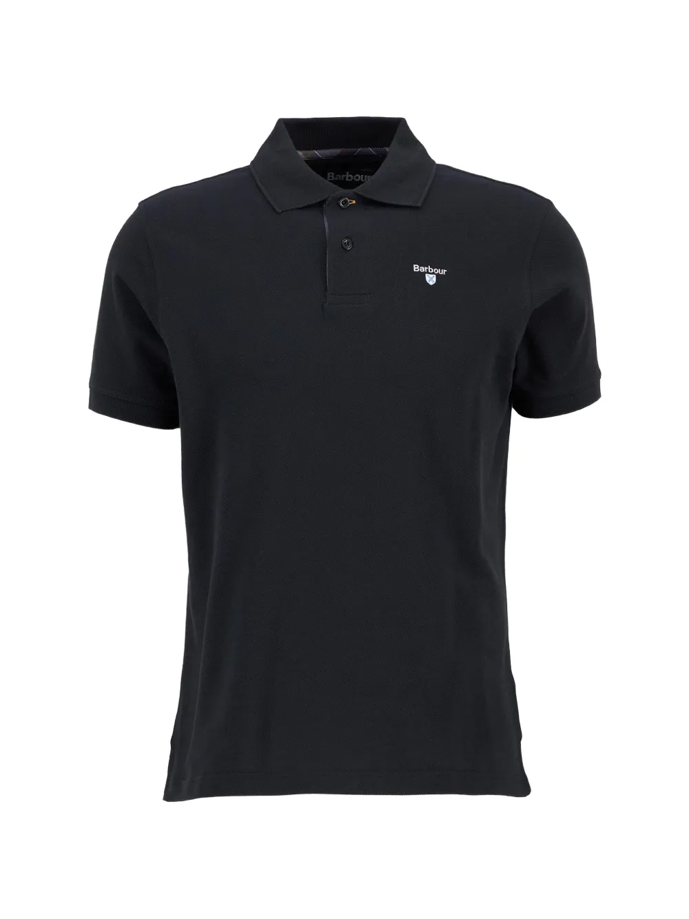 Barbour tartan pique polo - Nero