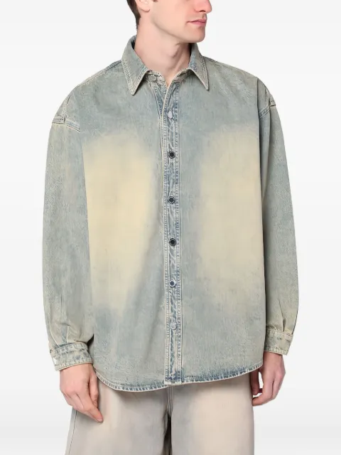NEW AMSTERDAM washed-effect denim shirt