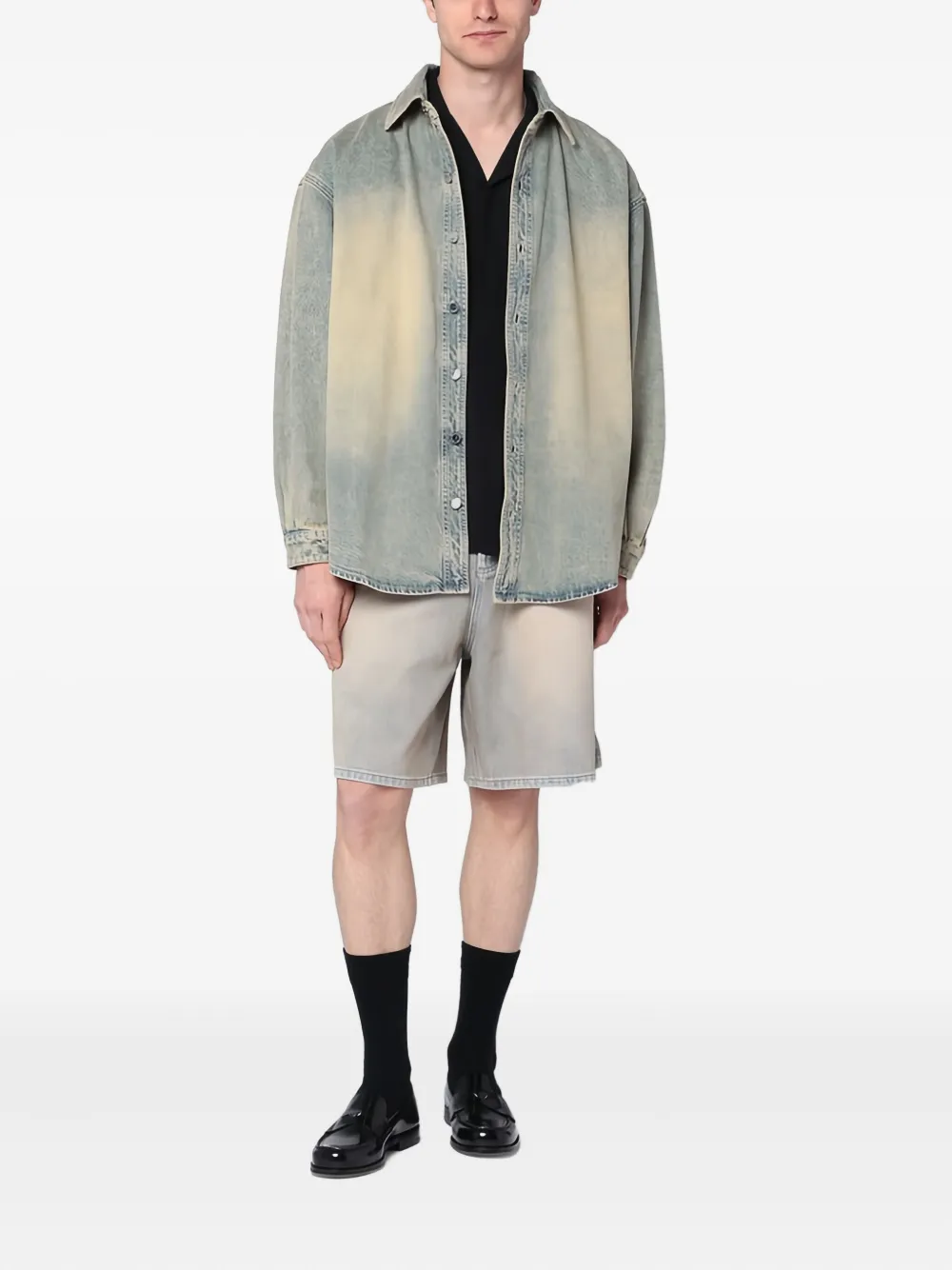 NEW AMSTERDAM washed-effect denim shirt | Image 2