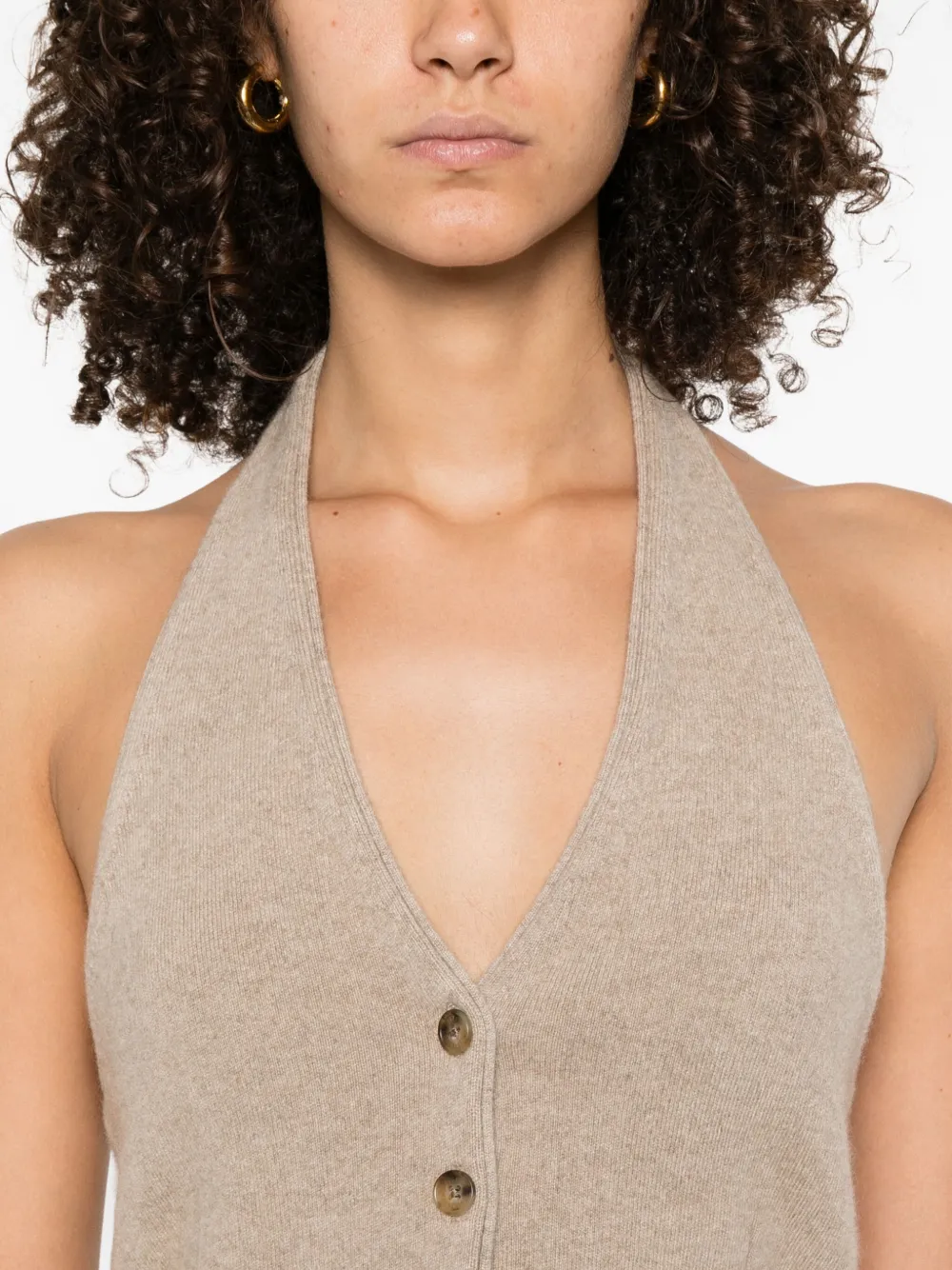 Guest In Residence Top met halternek Beige