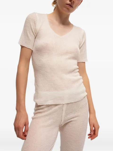 Gudrun & Gudrun Barbara short-sleeve V-neck top