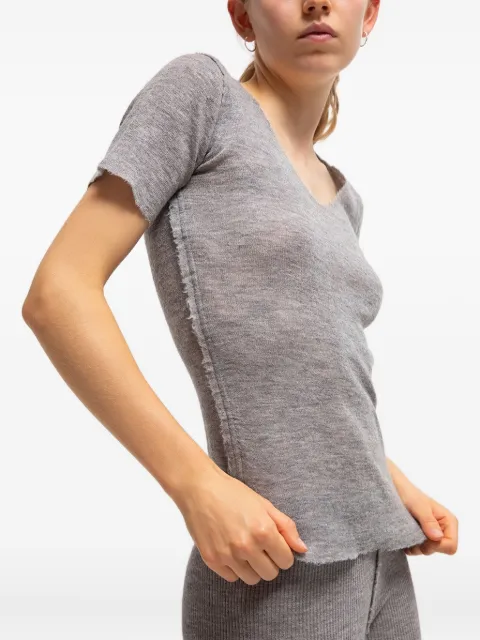 Gudrun & Gudrun top Barbara con manga larga y cuello en V