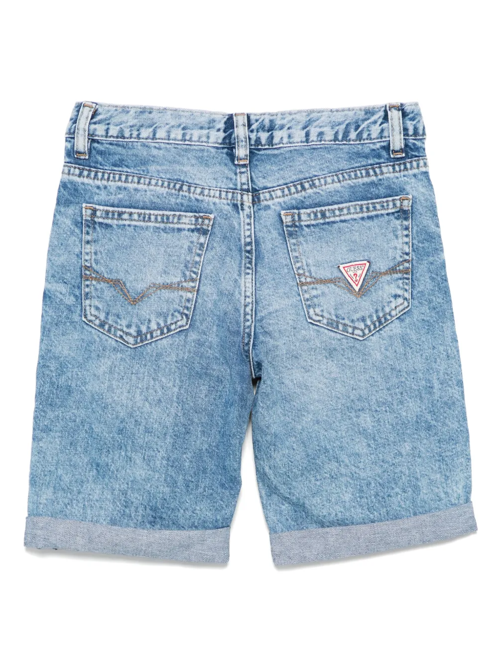 guess kids Spijkershorts met logopatch Blauw