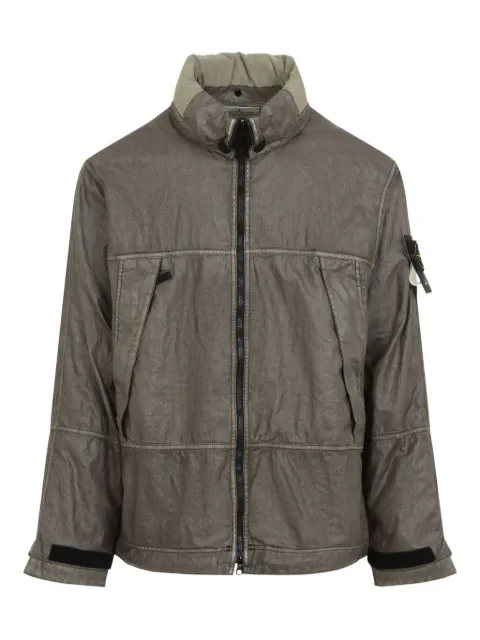 Stone Island chamarra militar con distintivo Compass