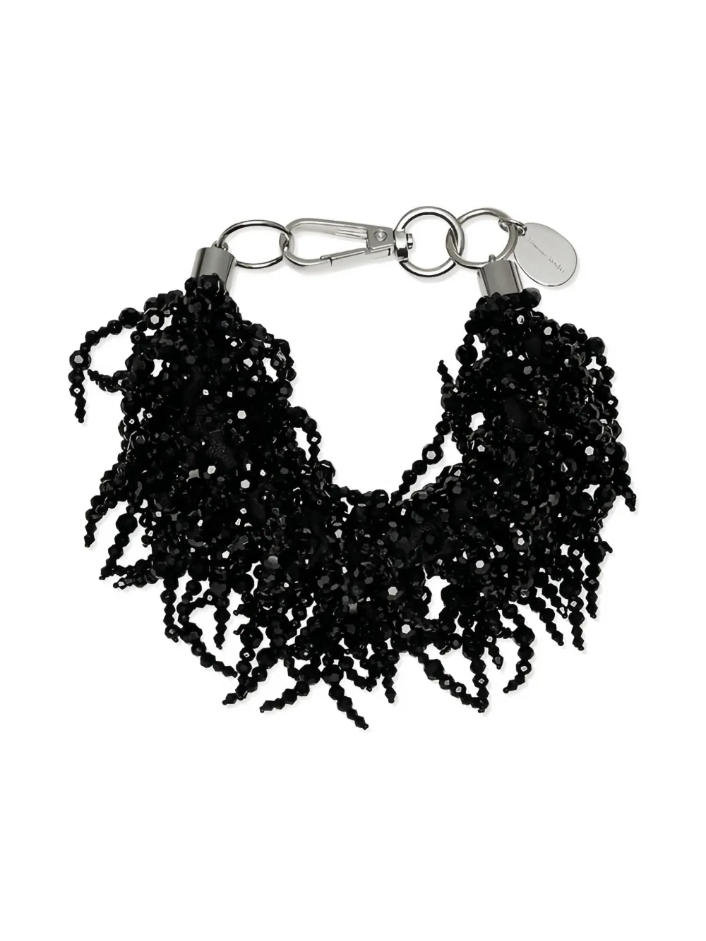 Simone Rocha Cascading Crystal Bracelet In Black