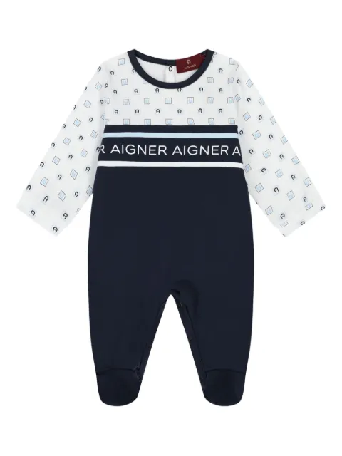 Aigner Kids logo-print babygrow