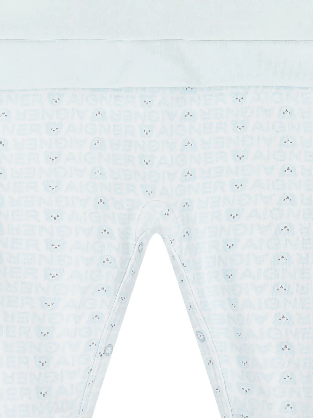 Aigner Kids Romper met beerapplicatie Blauw