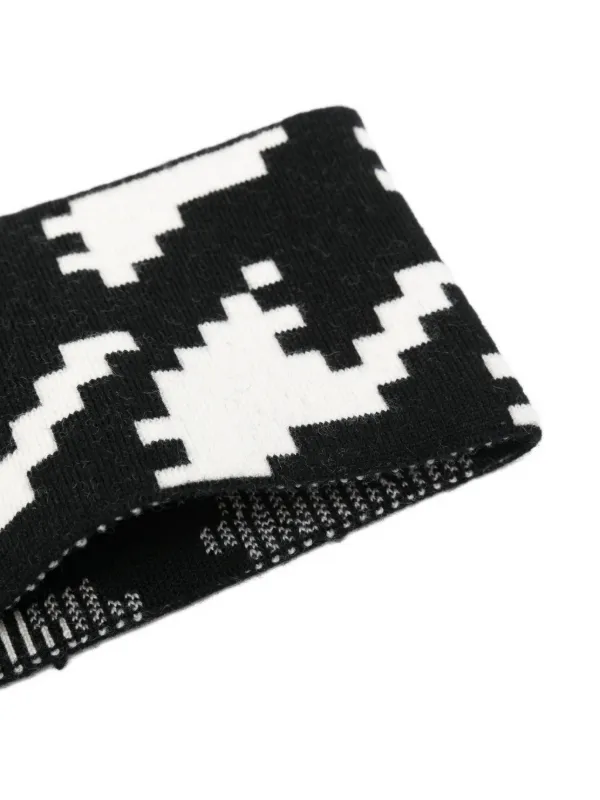 Perfect Moment Houndstooth Headband | Black | FARFETCH AO display picture 1