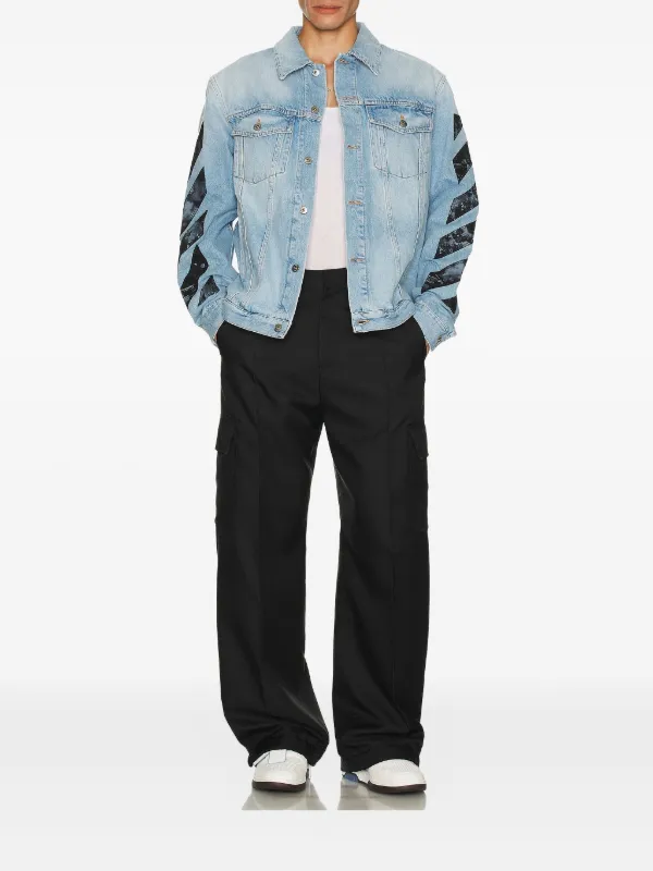 ジャケット・アウター OFF-WHITE DENIM JACKET ORIGINAL Off-White Denim Jacket | Blue | FARFETCH