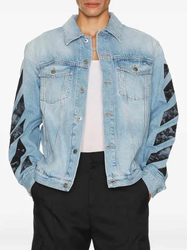 ジャケット・アウター OFF-WHITE DENIM JACKET ORIGINAL Off-White Denim Jacket | Blue | FARFETCH