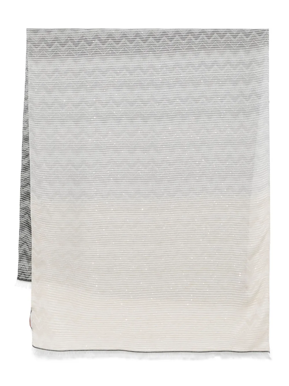 Missoni Sjaal met zigzag patroon Grijs
