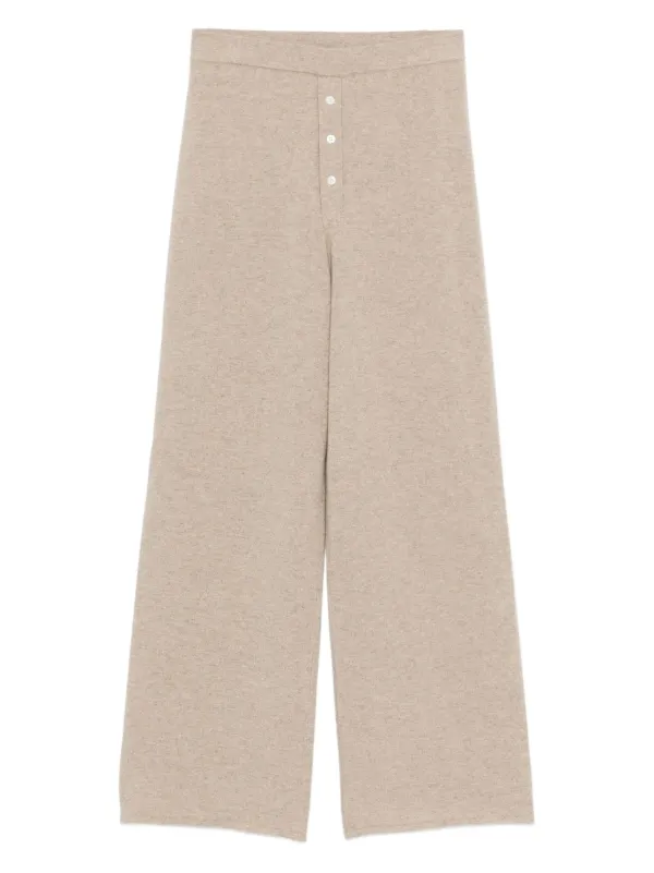 Guest In Residence Cashmere Straight-leg Trousers in Neutrals