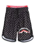 sprayground kid Drip Checkered swim shorts - Grey