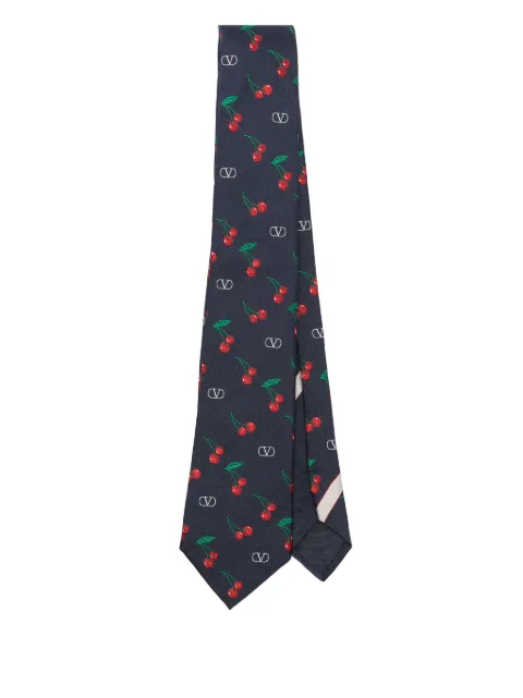 Valentino Garavani cherry-motif tie