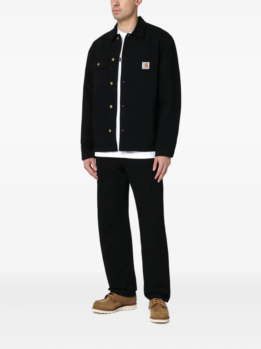 Carhartt WIP Button-down shirtjack Zwart