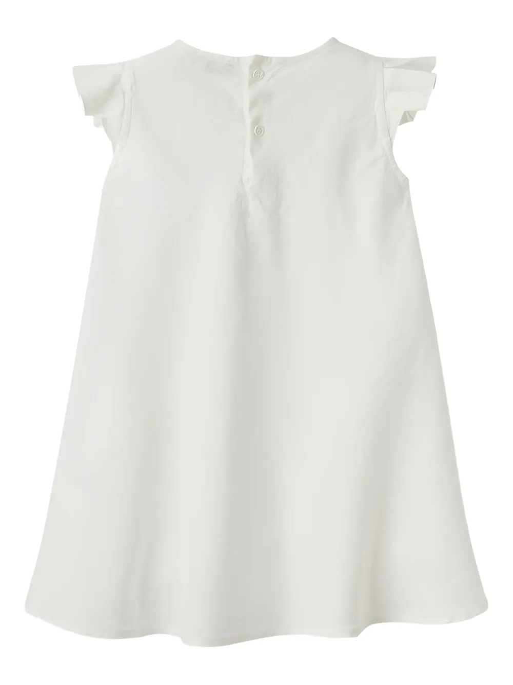 Il Gufo ruffled-sleeve dress Wit