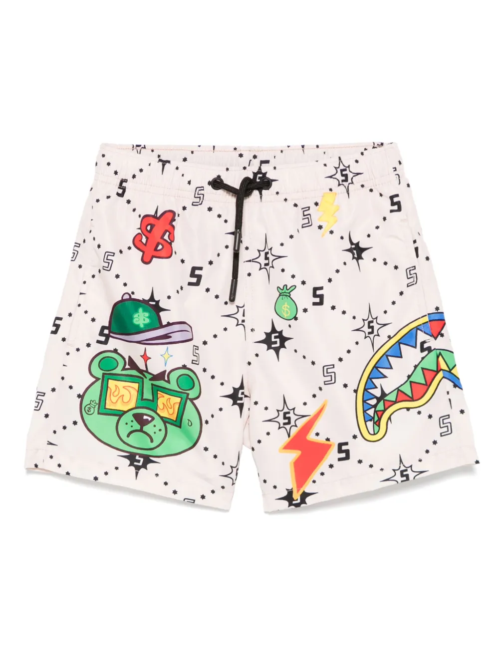 Sprayground kid Money Bear Cut Sew zwembroek Beige