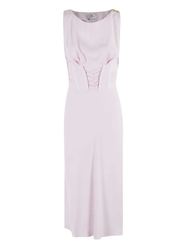 elisabetta franchi corset dress Elisabetta Franchi Bustier dress in lightweight crpe and satin fabrics