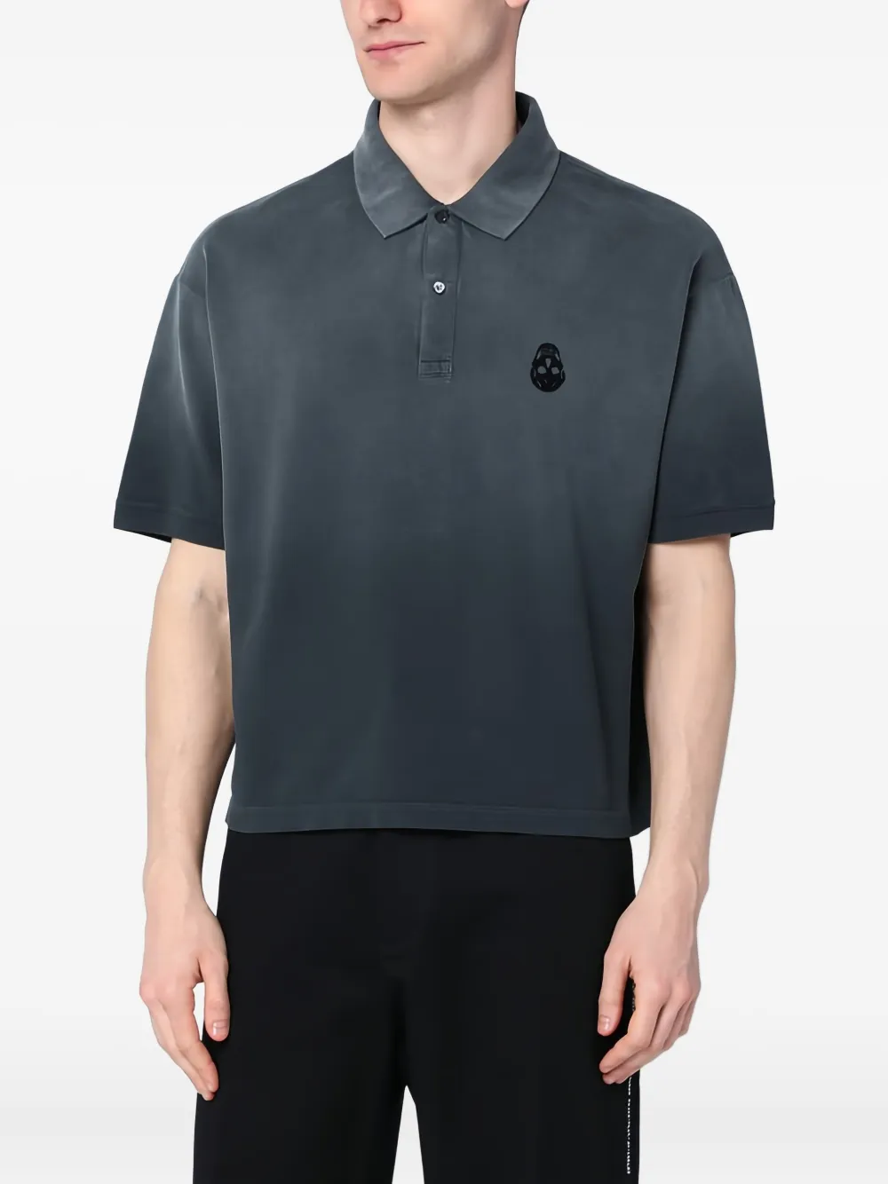Alexander McQueen Katoenen poloshirt Zwart