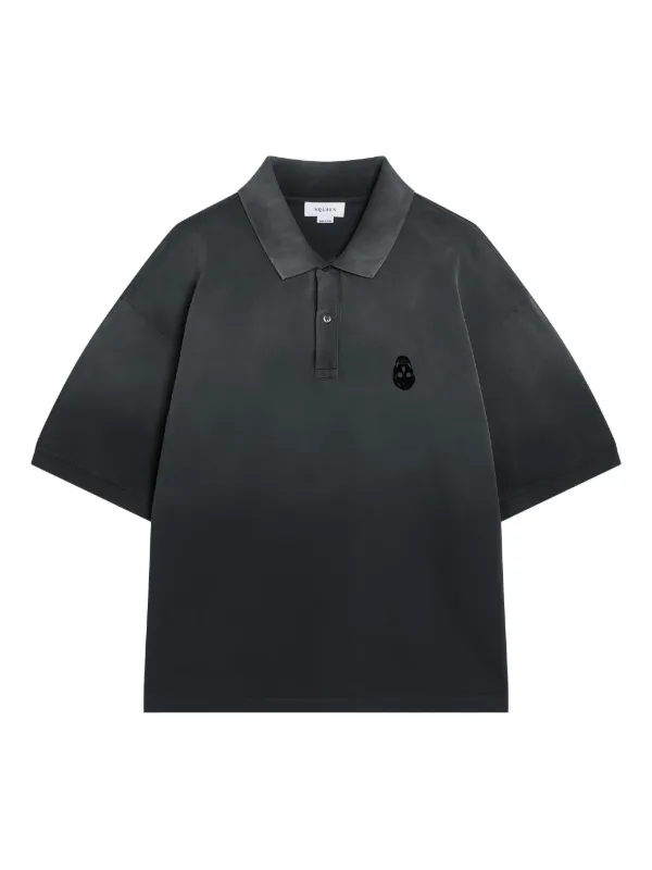 Tシャツ・カットソー ALEXANDER MCQUEEN Men Polo Shirts 809764QXABW 1080 Black Alexander McQueen embroidered-logo Polo Shirt | Black | FARFETCH