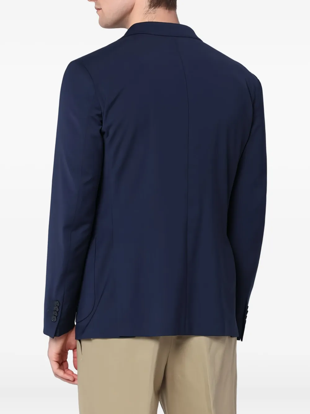 Santaniello Blazer met enkele rij knopen Blauw