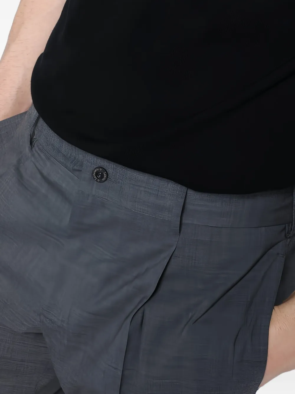 Santaniello Broek met toelopende pijpen Grijs