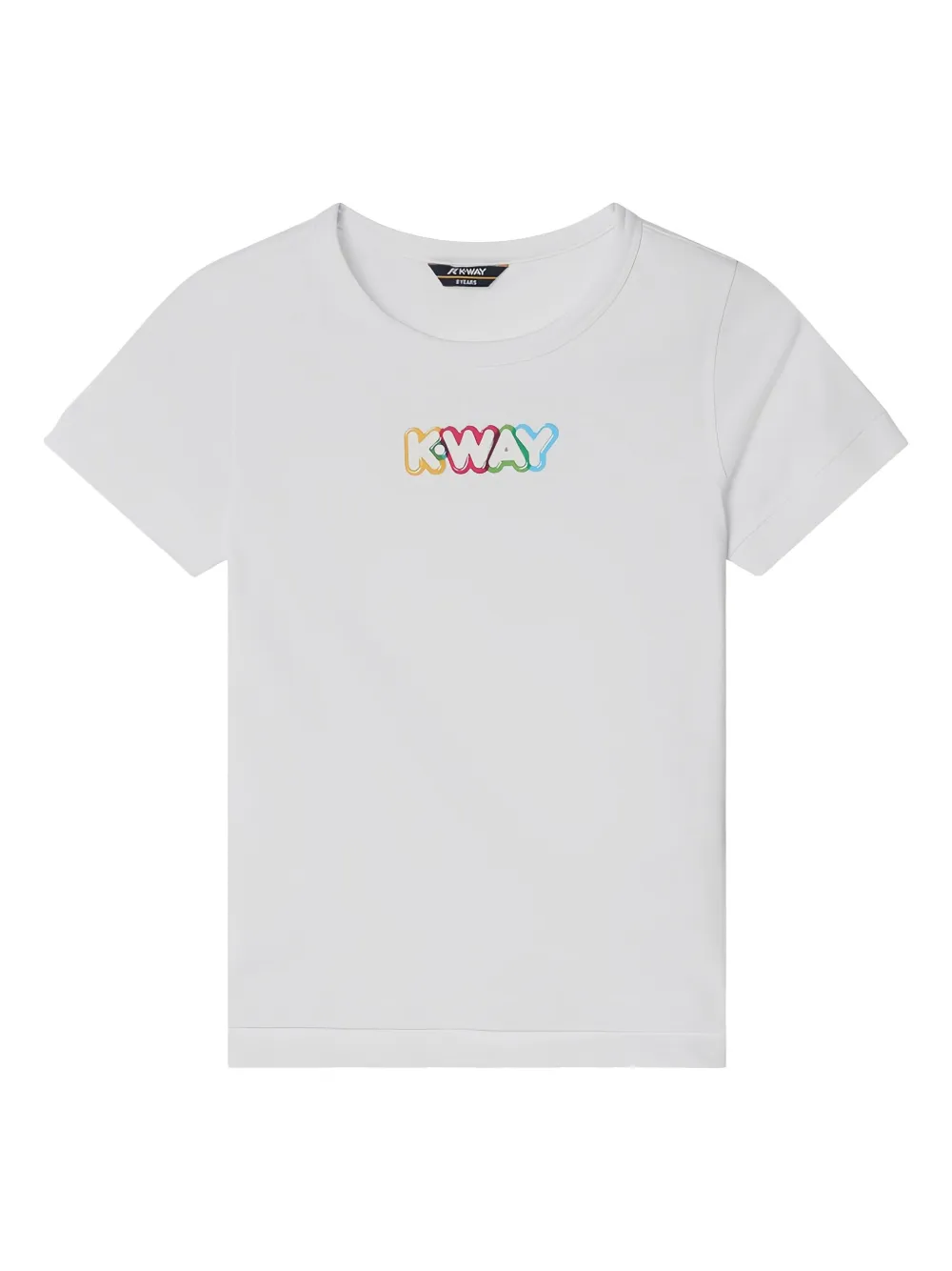 K Way Kids T-shirt met logo Wit