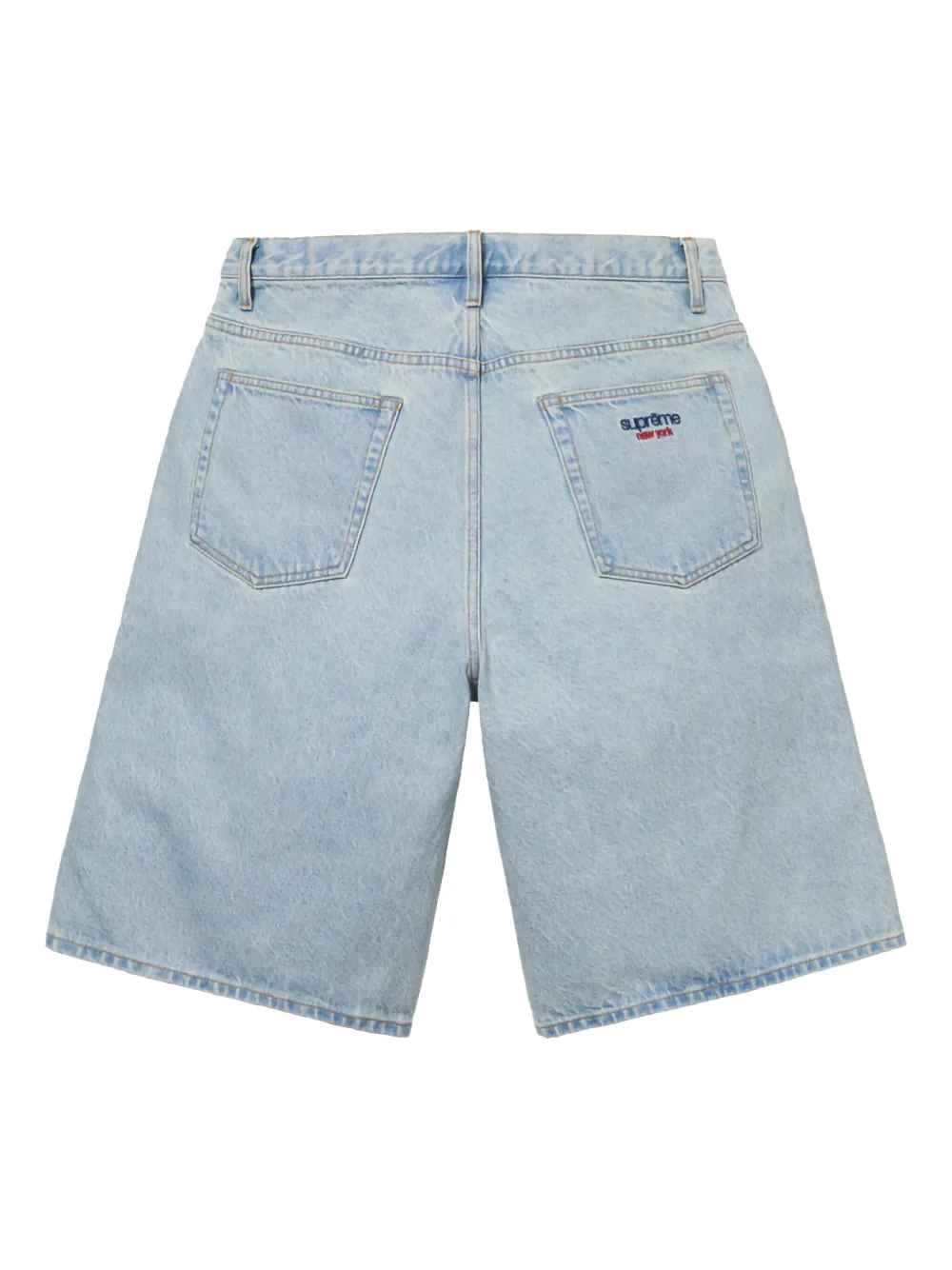 Supreme Denim shorts Blauw