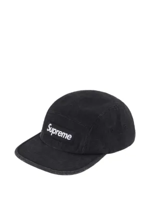 Supreme x GOODENOUGH Crushed Rayon Camp キャップ | ブラック