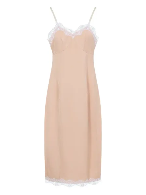 Carven vestido con ribete de encaje