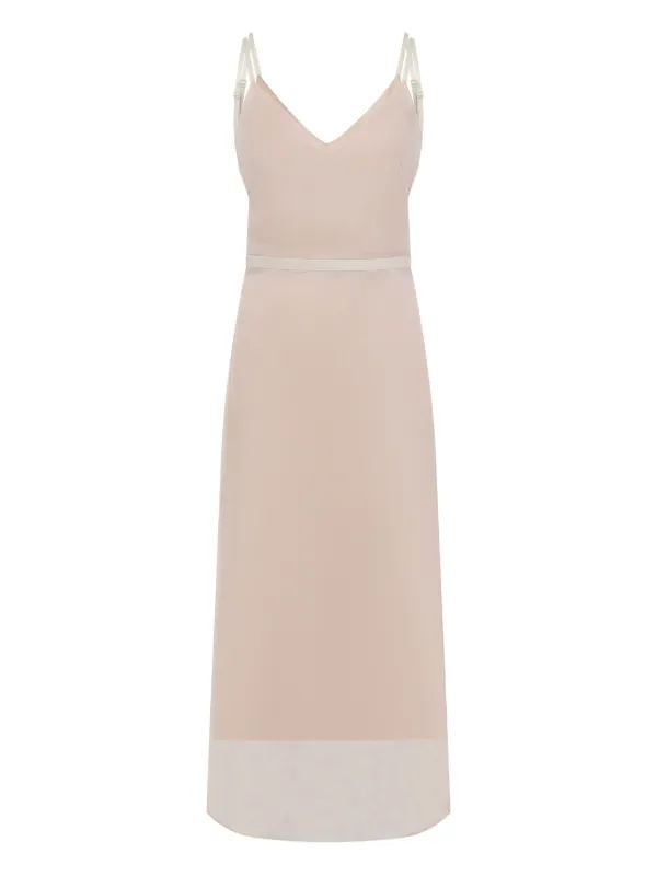 carven pink dress Carven Cotton-Poplin Midi Dress - Pink