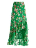 alice + olivia Soraya midi skirt - Green