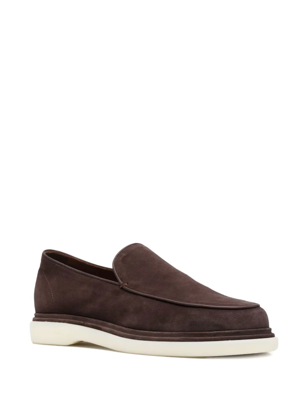 Fratelli Rossetti Suède loafers met plateauzool Bruin