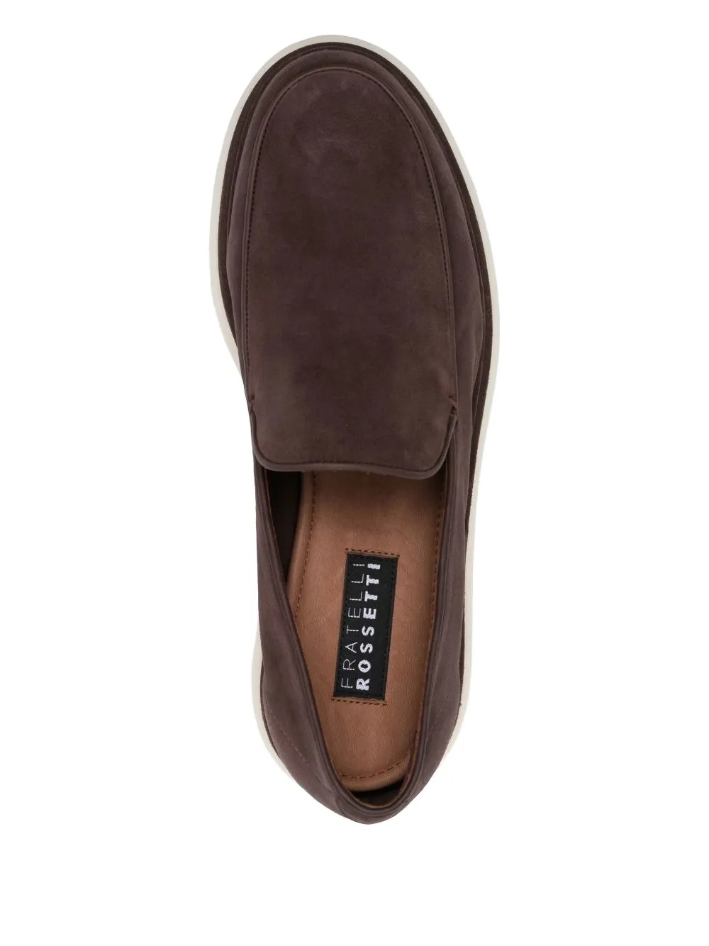 Fratelli Rossetti Suède loafers met plateauzool Bruin