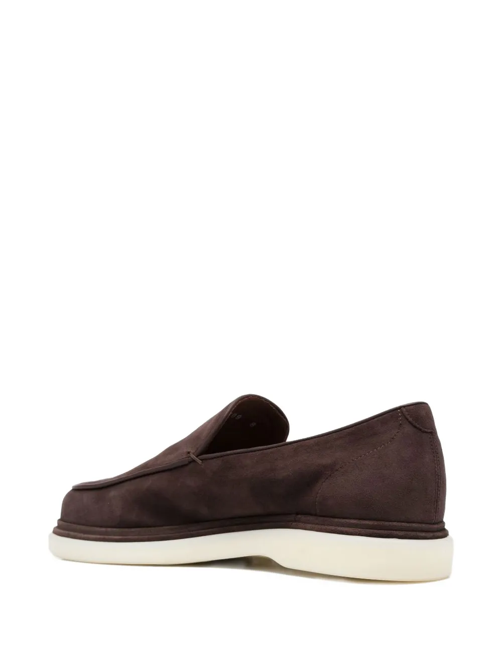 Fratelli Rossetti Suède loafers met plateauzool Bruin