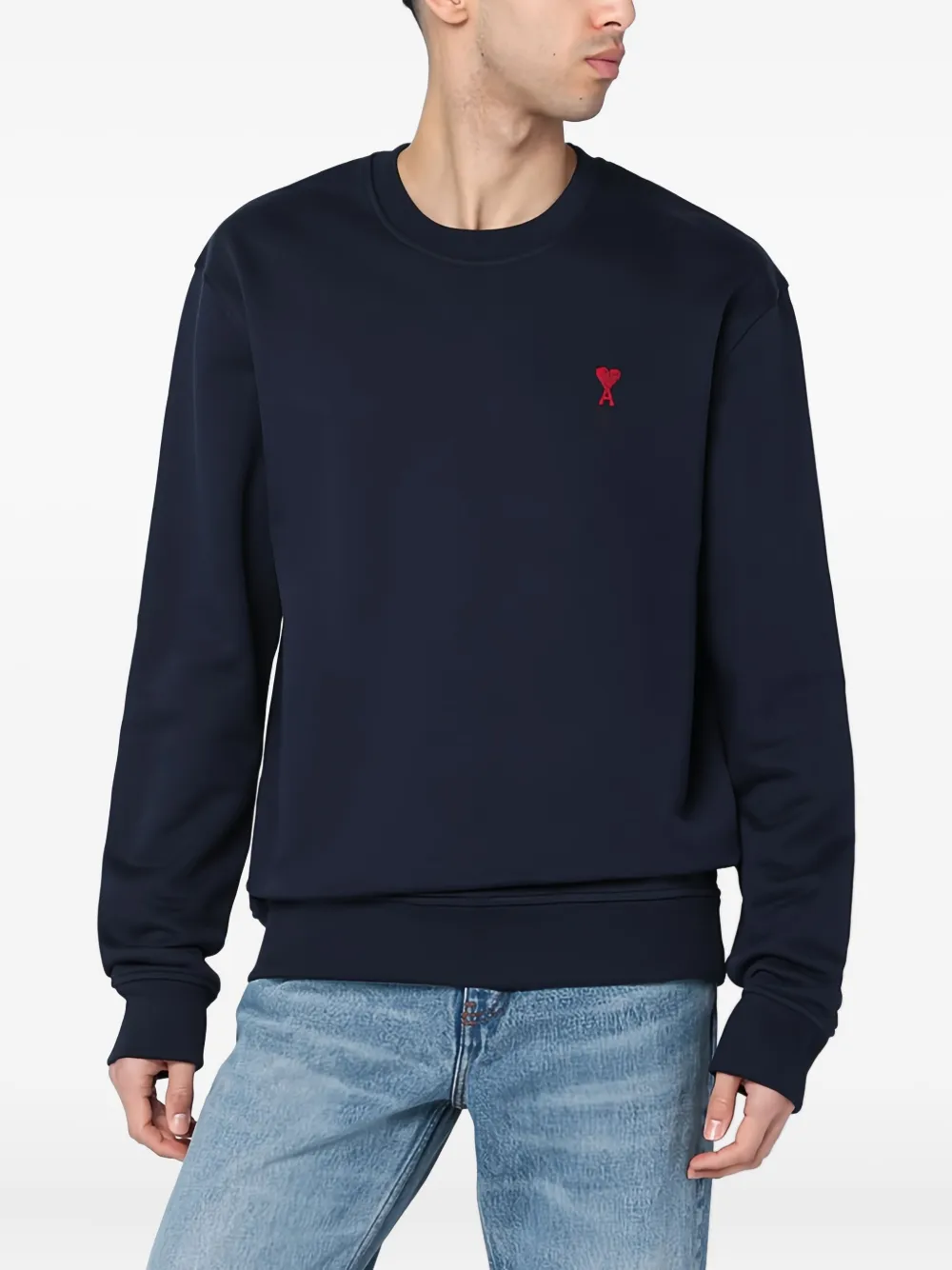AMI Paris Trui van biologisch katoen Blauw